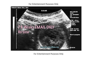 7-8 weeks 2D fake ultrasound