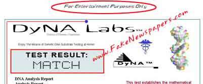 Fake DNA Test