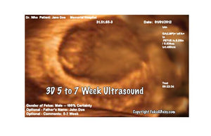 3D 5-7 Weeks Ultrasound